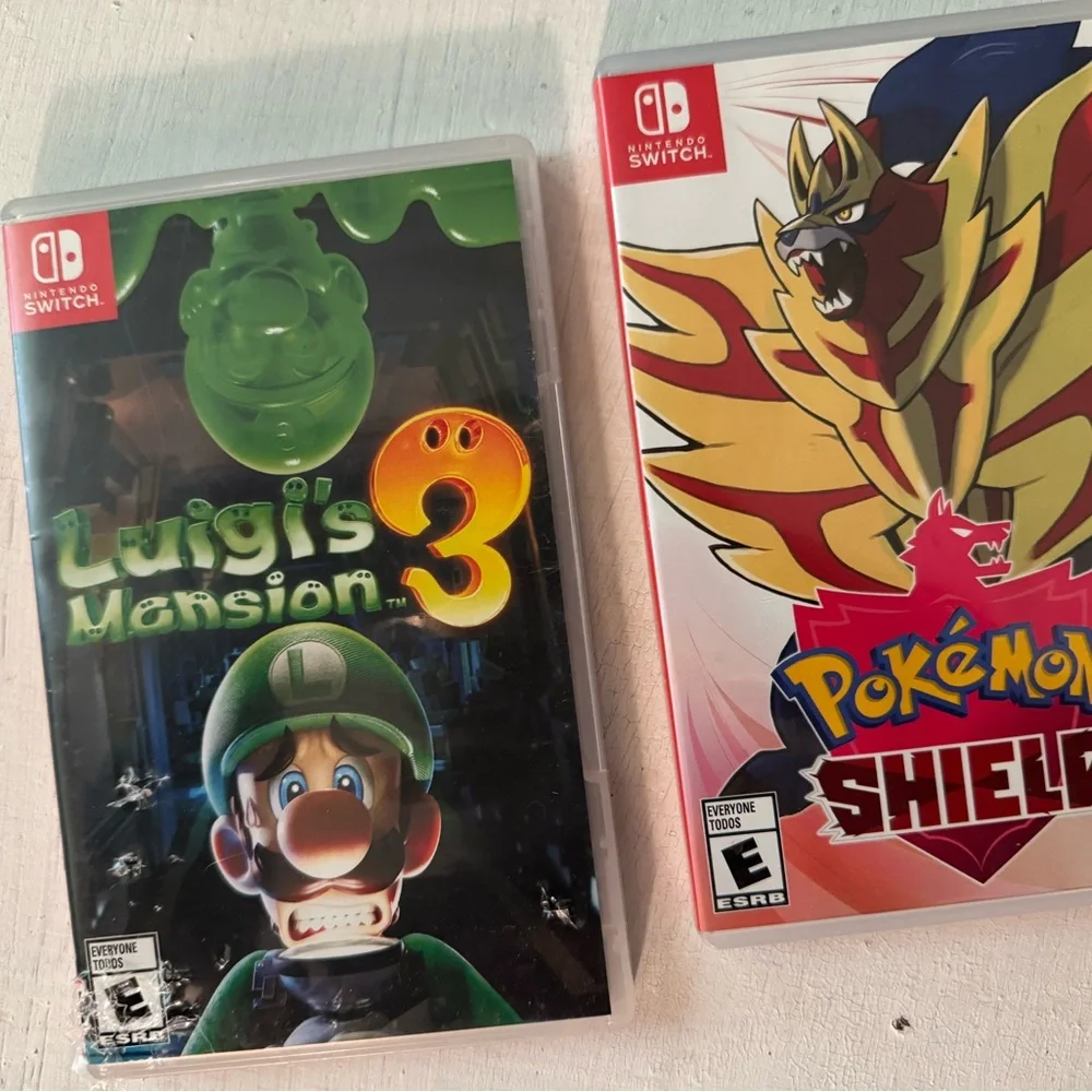 Nintendo Switch with Purple and Orange Joy-Con